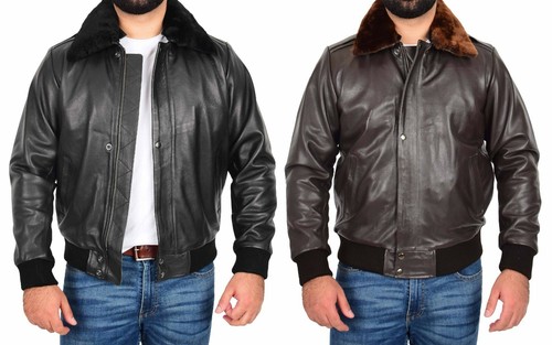 Herren echt rindsleder pilot - herren,